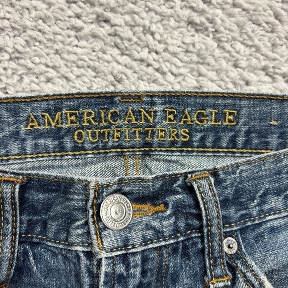 American Eagle Jeans Mens 30 x 30 Slim Light Wash Casual Basic Denim Rugged - Picture 2 of 5